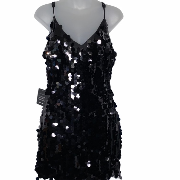 NWT Charlotte Russe Black Sequin Dress SZ Small - Picture 1 of 9